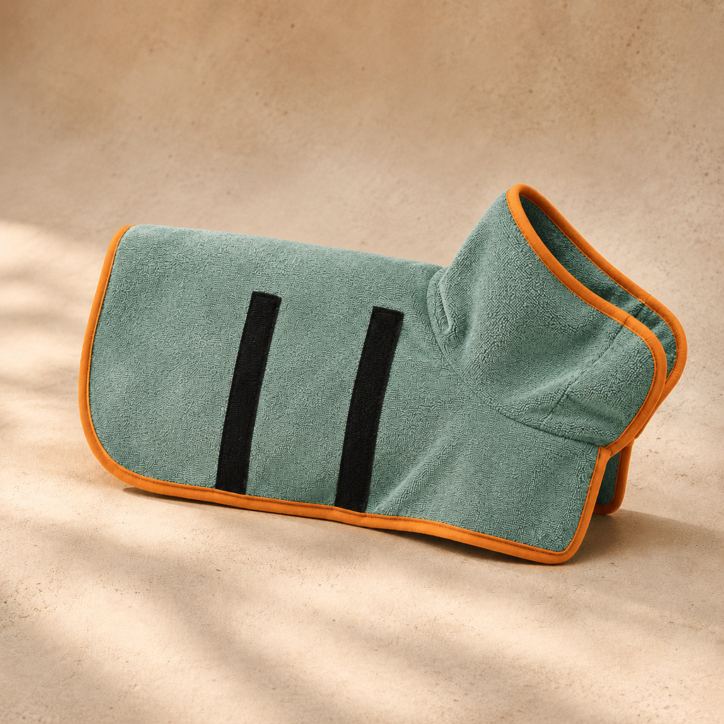 WagDry Drying Robe — No More Damp Dog, No More Wet Floors