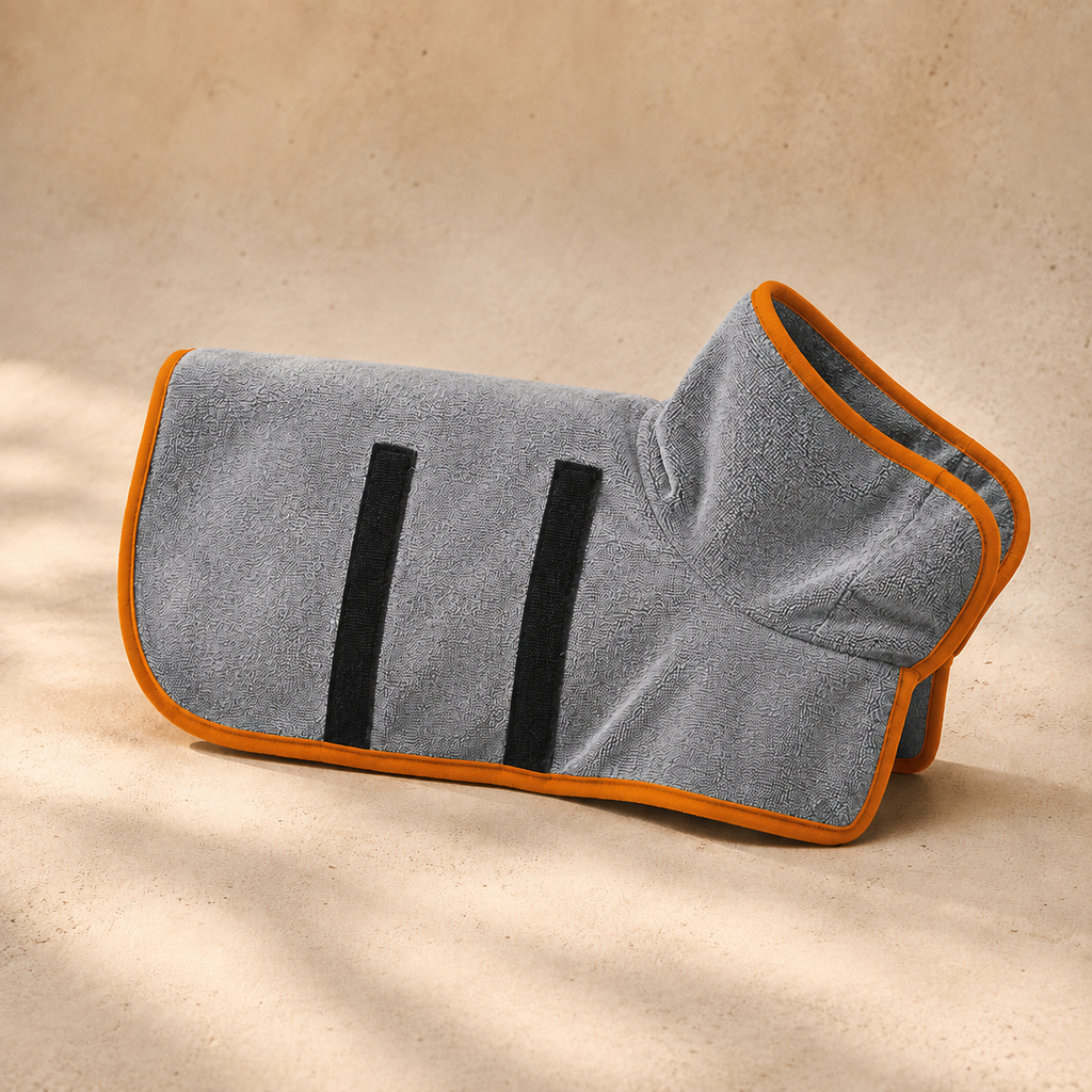WagDry Drying Robe — No More Damp Dog, No More Wet Floors